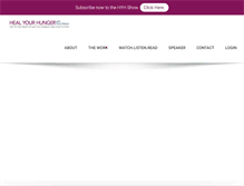 Tablet Screenshot of healyourhunger.com